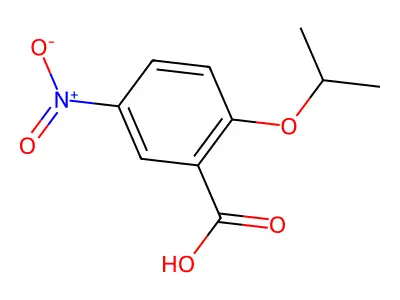 2-(1-Methylethoxy)-5-nitrobenzoic acid structure