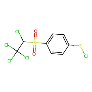 1-(Chlorosulfanyl)-4-(1,2,2,2-tetrachloroethanesulfonyl)benzene structure