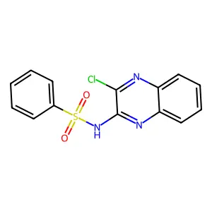 N-(3-chloroquinoxalin-2-yl)benzenesulfonamide structure