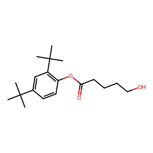 2,4-Dit-butylphenyl 5-hydroxypentanoate structure