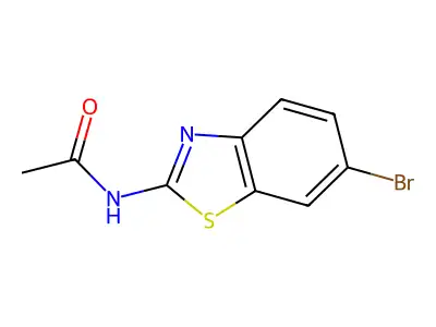 N-(6-bromo-1,3-benzothiazol-2-yl)acetamide structure