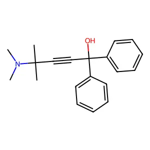 2-Pentyn-1-ol, 4-(dimethylamino)-4-methyl-1,1-diphenyl- structure