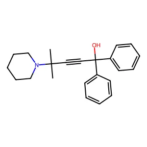 4-Methyl-1,1-diphenyl-4-piperidin-1-ylpent-2-yn-1-ol structure