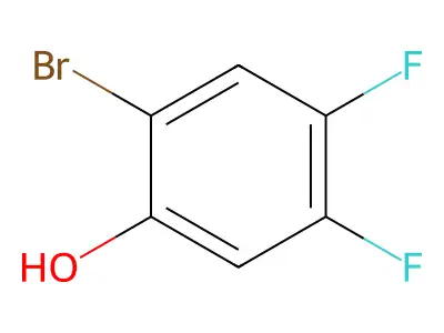 2-Bromo-4,5-difluorophenol structure