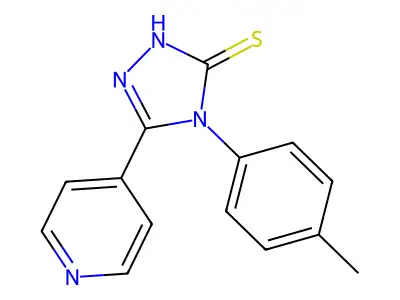 4-(4-Methylphenyl)-5-(pyridin-4-yl)-2,4-dihydro-3H-1,2,4-triazole-3-thione structure