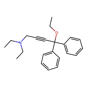 4-ethoxy-N,N-diethyl-4,4-diphenylbut-2-yn-1-amine structure