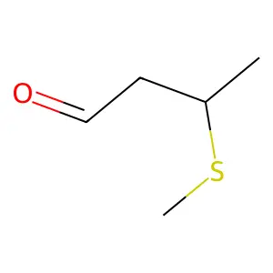 3-(Methylthio)butanal structure