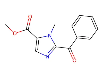 1H-Imidazole-5-carboxylic acid, 2-benzoyl-1-methyl-, methyl ester structure