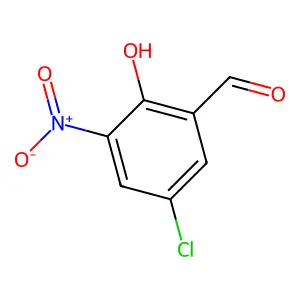 5-Chloro-2-hydroxy-3-nitrobenzaldehyde structure