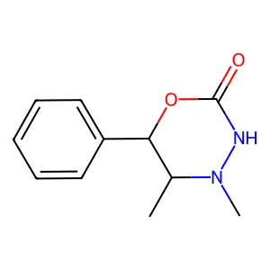 4,5-Dimethyl-6-phenyl-5,6-dihydro-4H-1,3,4-oxadiazin-2-ol structure
