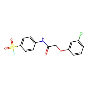 4-(2-(3-Chlorophenoxy)acetamido)benzene-1-sulfonyl fluoride structure