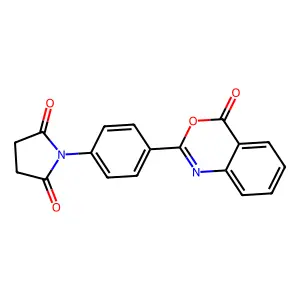 1-[4-(4-Oxo-3,1-benzoxazin-2-yl)phenyl]pyrrolidine-2,5-dione structure