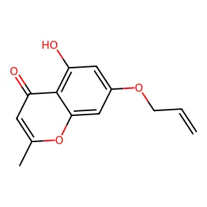 7-Allyloxy-5-hydroxy-2-methylchromone structure