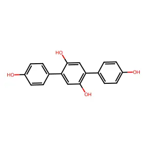 2,5-Bis(4-hydroxyphenyl)benzene-1,4-diol structure