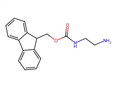 9H-fluoren-9-ylmethyl N-(2-aminoethyl)carbamate structure