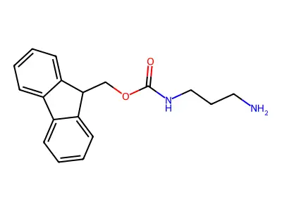 9H-fluoren-9-ylmethyl N-(3-aminopropyl)carbamate structure