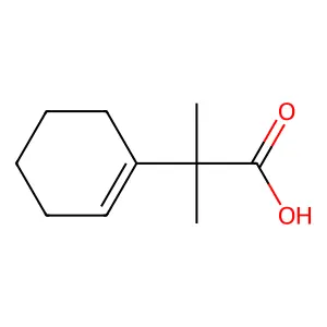 2-(Cyclohexen-1-yl)-2-methylpropanoic acid structure