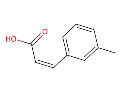 (2Z)-3-(3-Methylphenyl)-2-propenoic acid structure