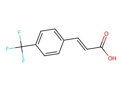 3-[4-(三氟甲基)苯基]丙烯酸 structure