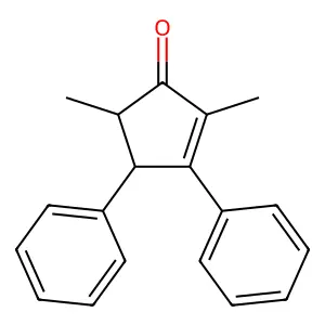 2,5-Dimethyl-3,4-diphenylcyclopent-2-en-1-one structure