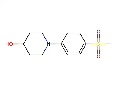1-(4-(Methylsulfonyl)phenyl)piperidin-4-ol structure