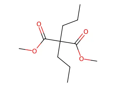 Dimethyl 2,2-dipropylmalonate structure