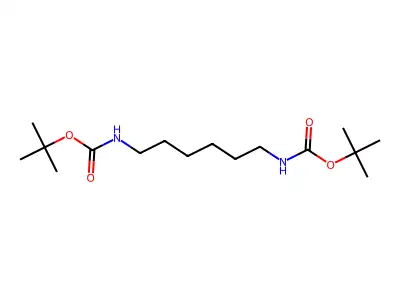1,6-Bis(tert-butoxycarbonylamino)hexane structure