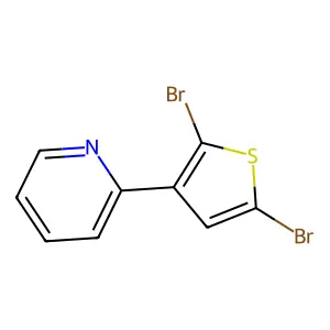 2-(2,5-Dibromo-3-thienyl)pyridine structure
