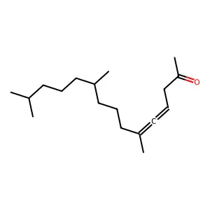 6,10,14-Trimethylpentadeca-4,5-dien-2-one structure