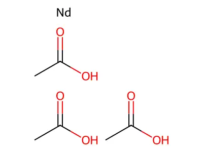 Neodymium acetate structure