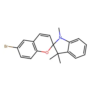 1,3,3-Trimethylindolino-6'-bromobenzopyrylospiran structure