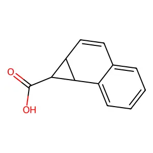 1a,7b-dihydro-1H-cyclopropa[a]naphthalene-1-carboxylic acid structure