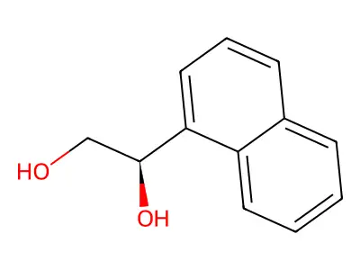 1,2-Ethanediol, 1-(1-naphthalenyl)- structure