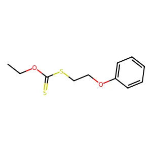 O-ethyl 2-phenoxyethylsulfanylmethanethioate structure