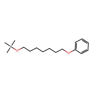 Silane, trimethyl[(7-phenoxyheptyl)oxy]- structure