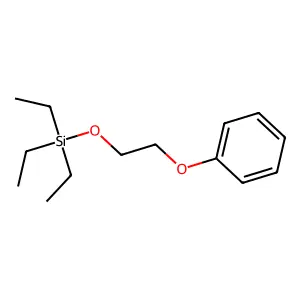Triethyl(2-phenoxyethoxy)silane structure