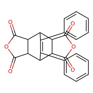 7,8-diphenyl-bicyclo[2.2.2]oct-7-ene-2,3,5,6-tetracarboxylic structure