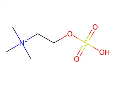 硫酸氢胆碱鎓 structure
