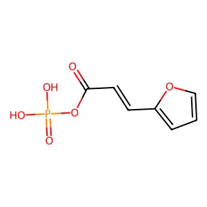 3-(Furan-2-yl)prop-2-enoyl dihydrogen phosphate structure