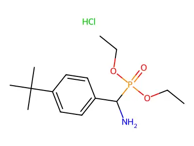 Diethyl [amino(4-tert-butylphenyl)methyl]phosphonate structure