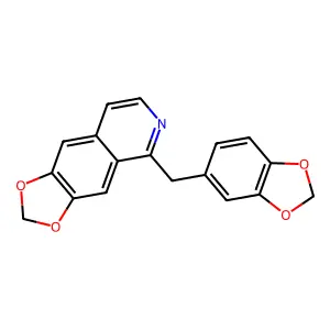 1,3-Dioxolo(4,5-g)isoquinoline, 5-piperonyl- structure