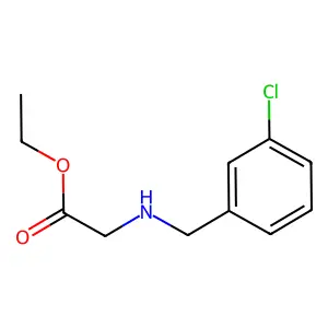 Glycine, N-[(3-chlorophenyl)methyl]-, ethyl ester structure