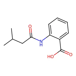 2-(3-Methylbutanamido)benzoic acid structure