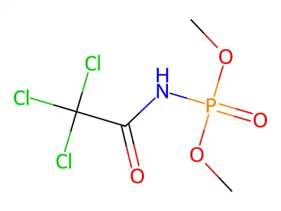 Dimethyl N-(2,2,2-trichloroacetyl)phosphoramidate structure