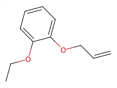 Benzene, 1-ethoxy-2-(2-propenyloxy)- structure