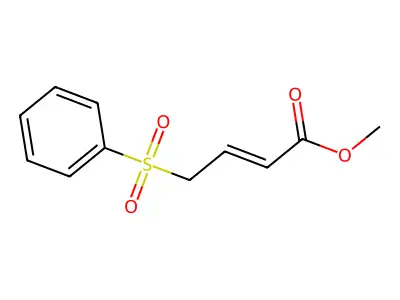 Methyl 4-(benzenesulfonyl)but-2-enoate structure