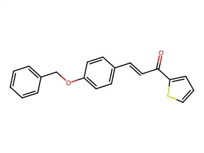 3-(4-Benzyloxyphenyl)-1-(2-thienyl)prop-2-en-1-one structure