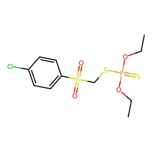 Carbophenothion sulfone structure