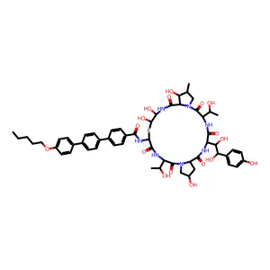 阿尼芬净 structure