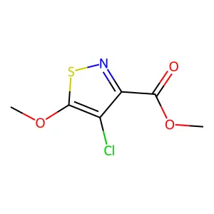 Methyl 4-chloro-5-methoxy-3-isothiazolecarboxylate structure